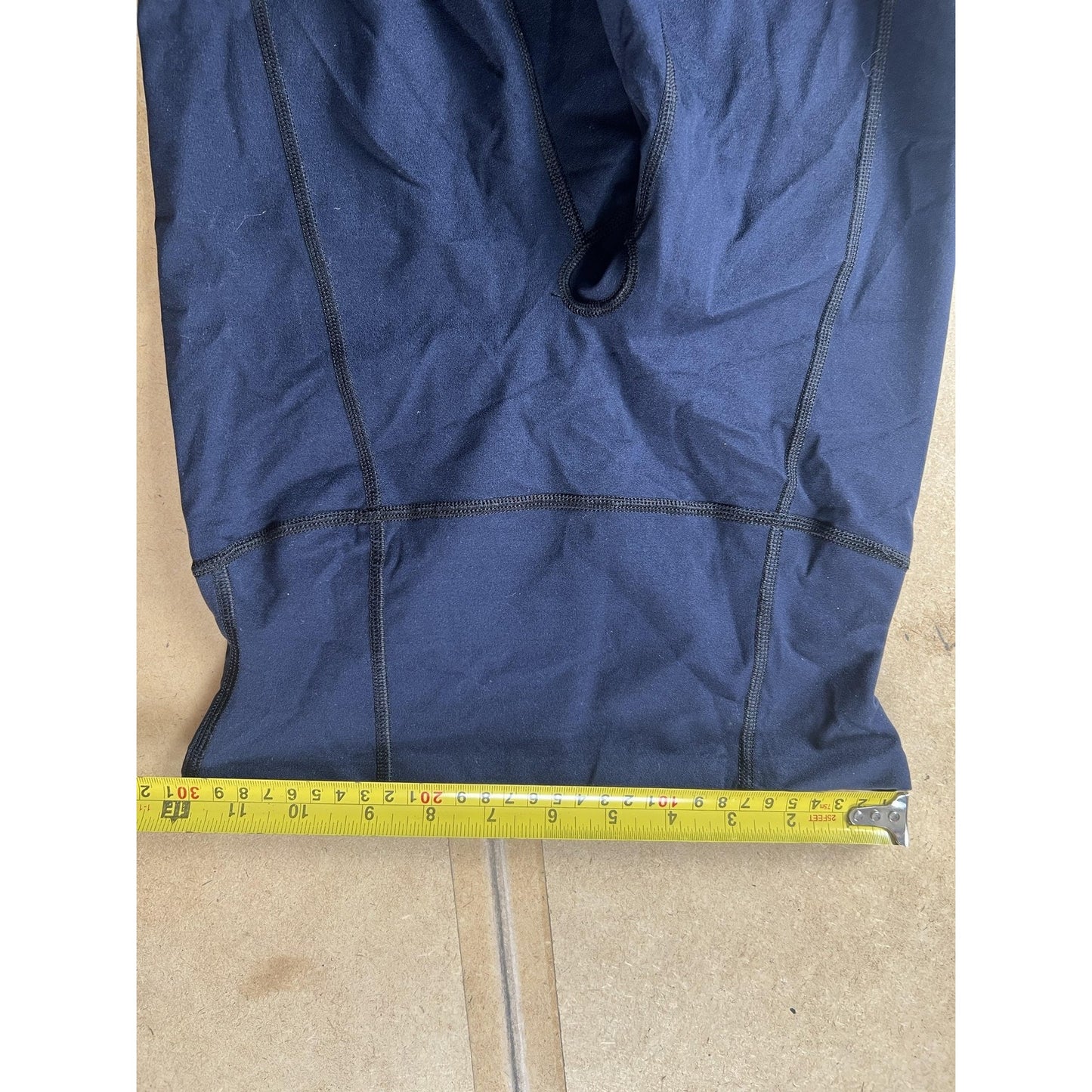 Leggings Womens XS Blue High Rise Ankle Activewear Colorblock Nylon Spandex
