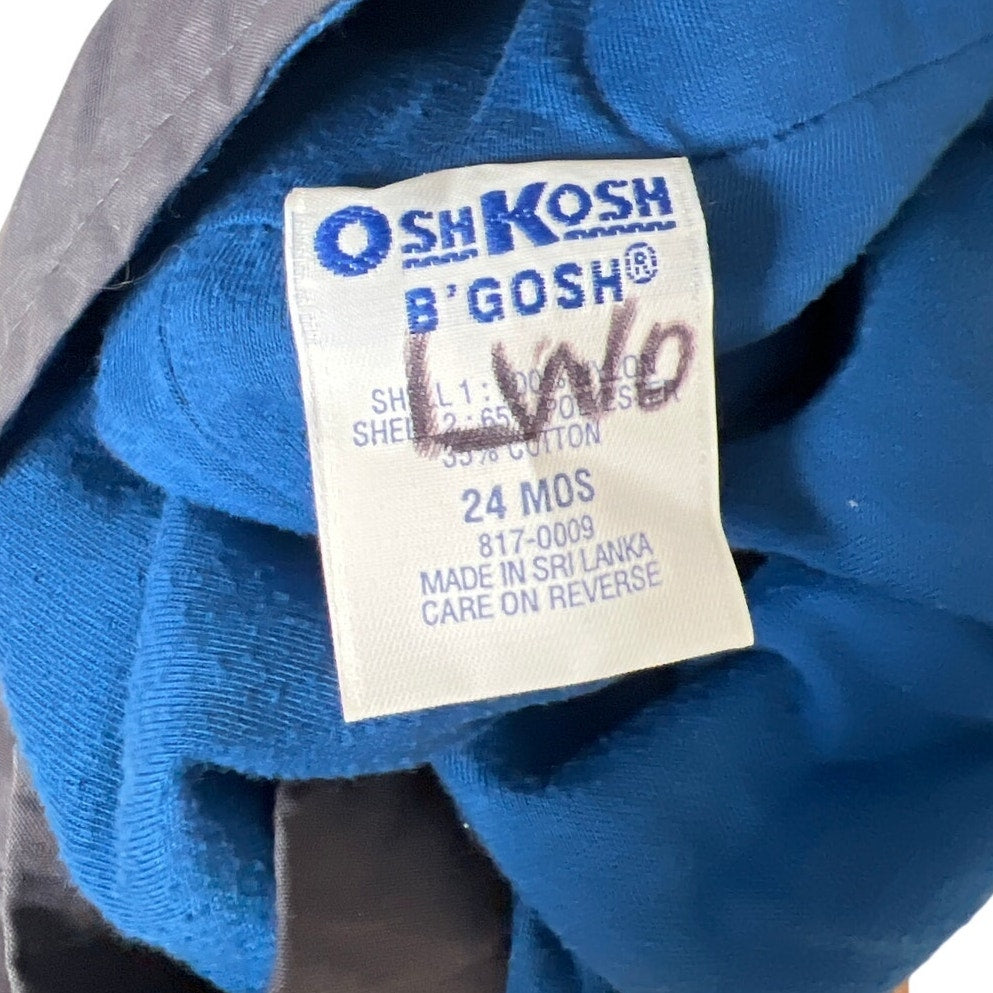 OshKosh B'Gosh Hockey Overrals 24M Nylon Gray Boys