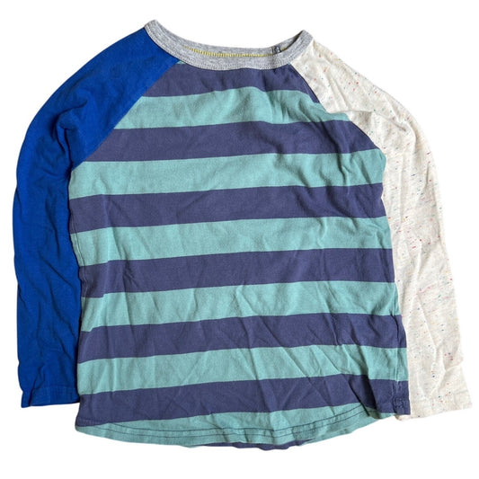Mini Boden Unisex Kid Stripped long-Sleeve Top Size 6-7Y