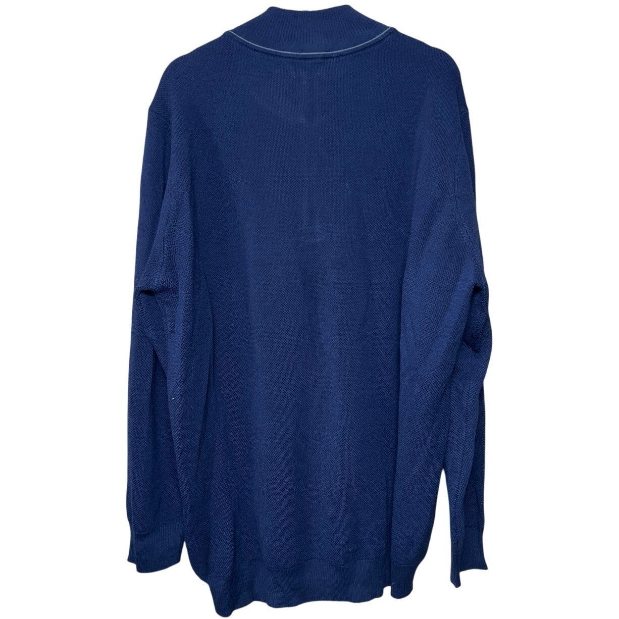 Teodor 3XL Merino Wool Quarter Zip Blue Men’s Pullover Sweater