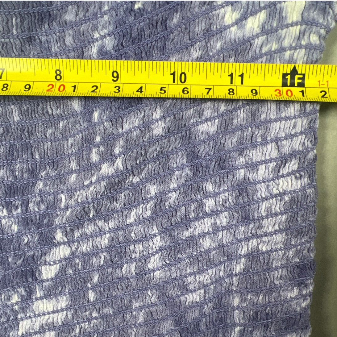 Kendall & Kylie Top Size Medium 100% Rayon Crop Top Smocked Shirt