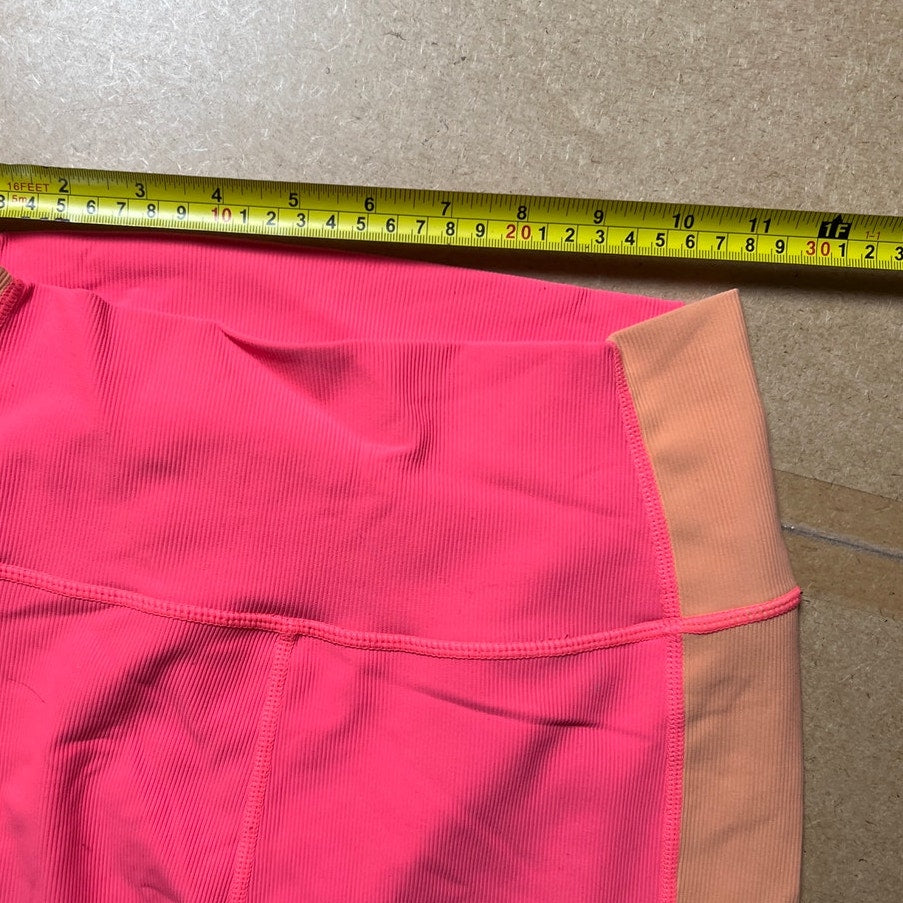 Wilo Australian Brand Women's Ankle Leggings Active Pink / Ging Size M