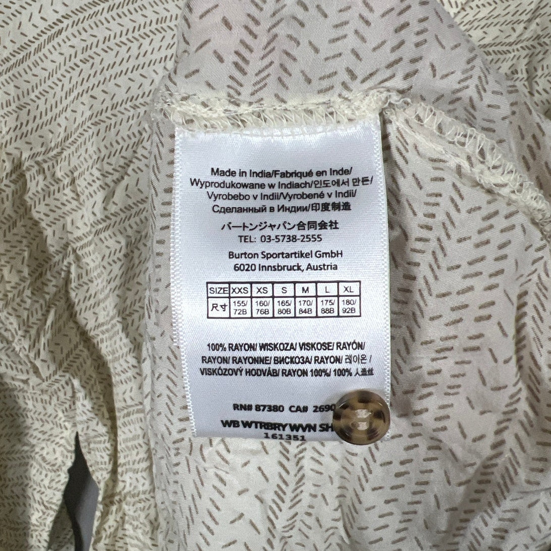 Burton Durable Long Sleeve 100% Rayon Size Large Henley