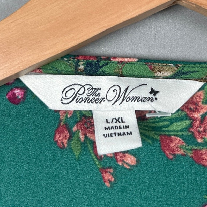 The Pioneer Woman Green Floral Shawl Size L/XL