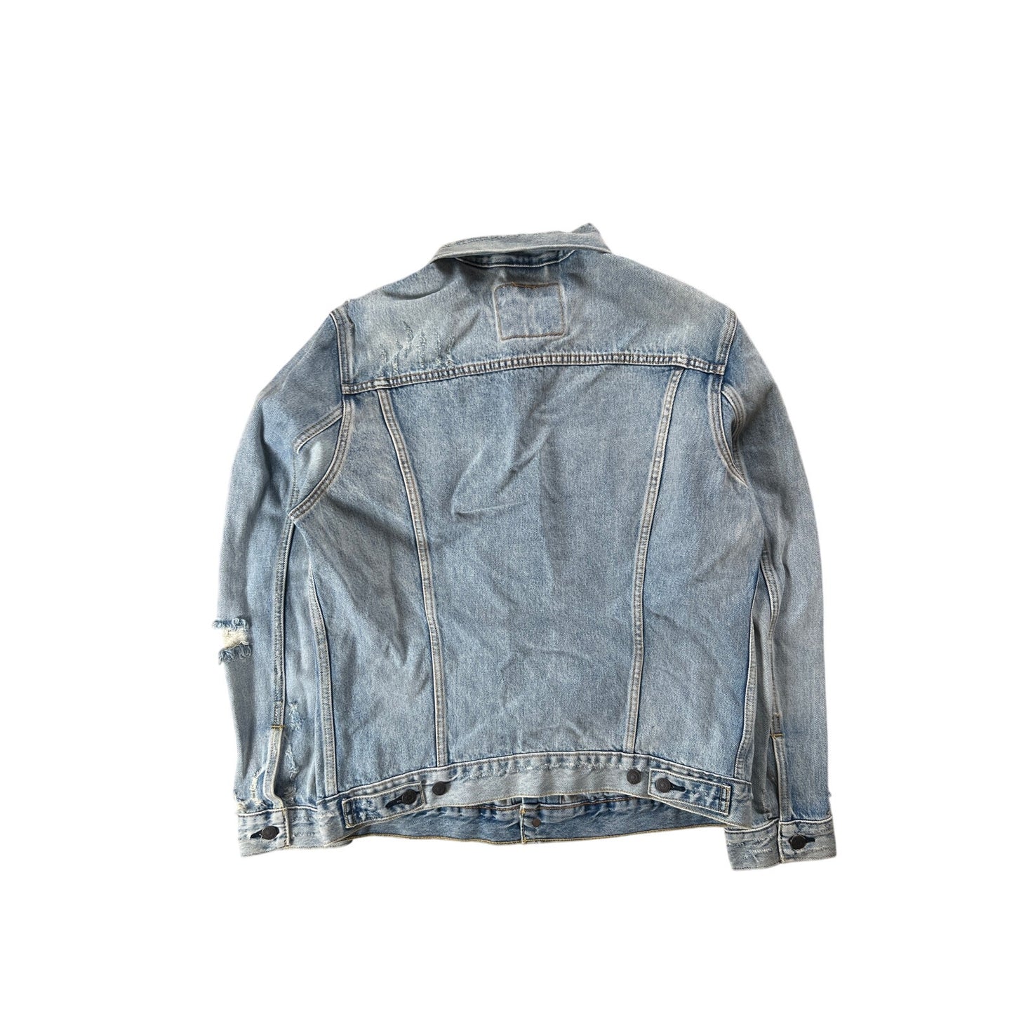 Levi's Denim Get Distressed Trucker Jacket Size L