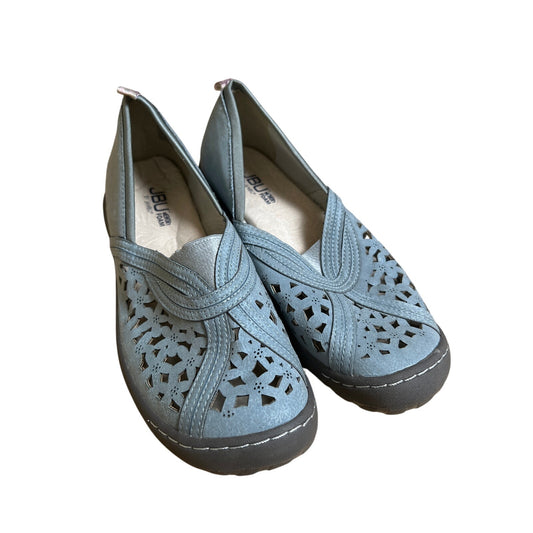 JBU by Jambu light denim blue Pecan All Terra Traction Slip-On Flat Size W 8.5