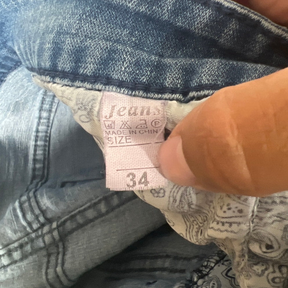 Giorgio Armani Blue Sim Fit Jean Men Size 34