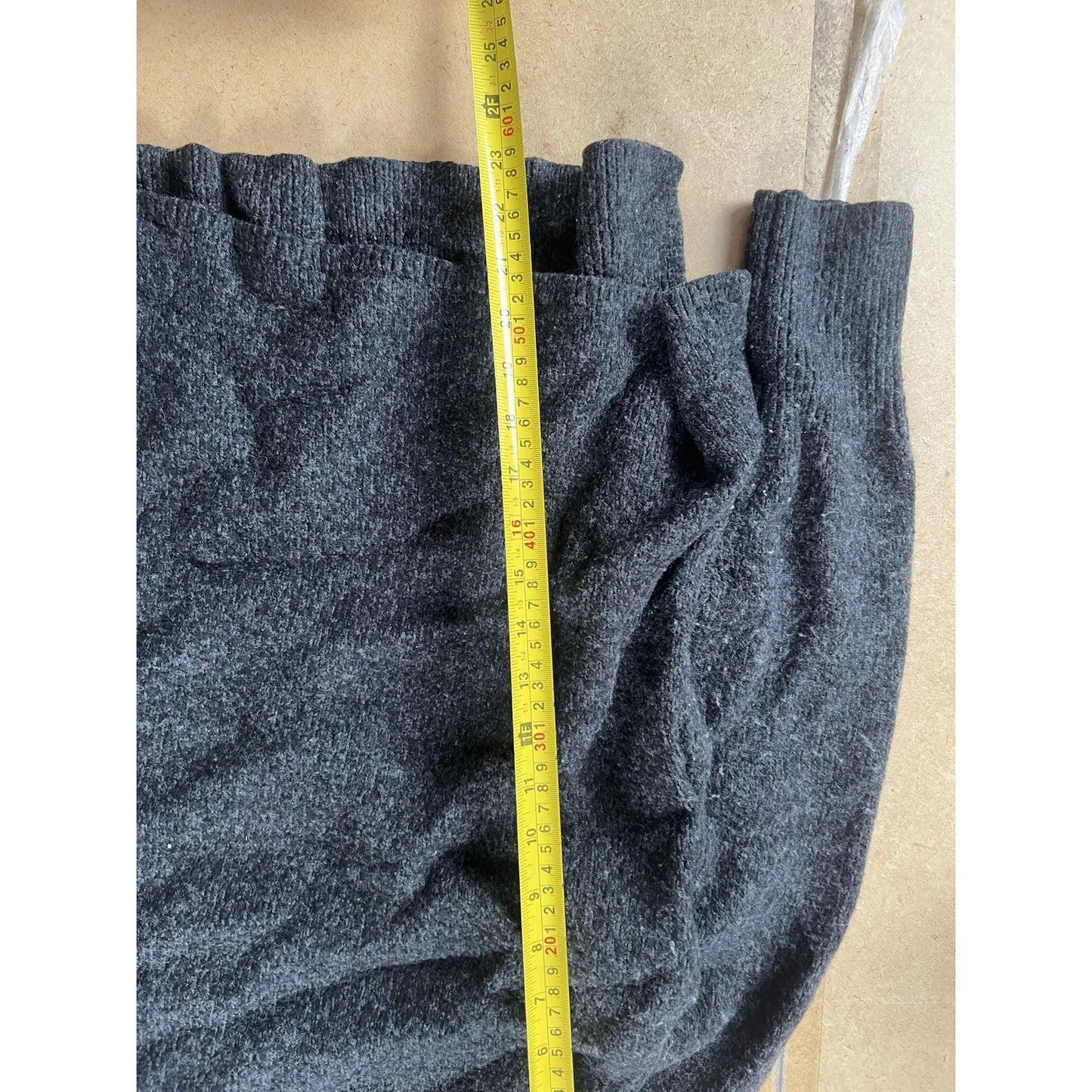 DKNY JEANS Sweater Womens XL Gray Pullover Cowl Neck Chunky-Knit Acrylic Wool