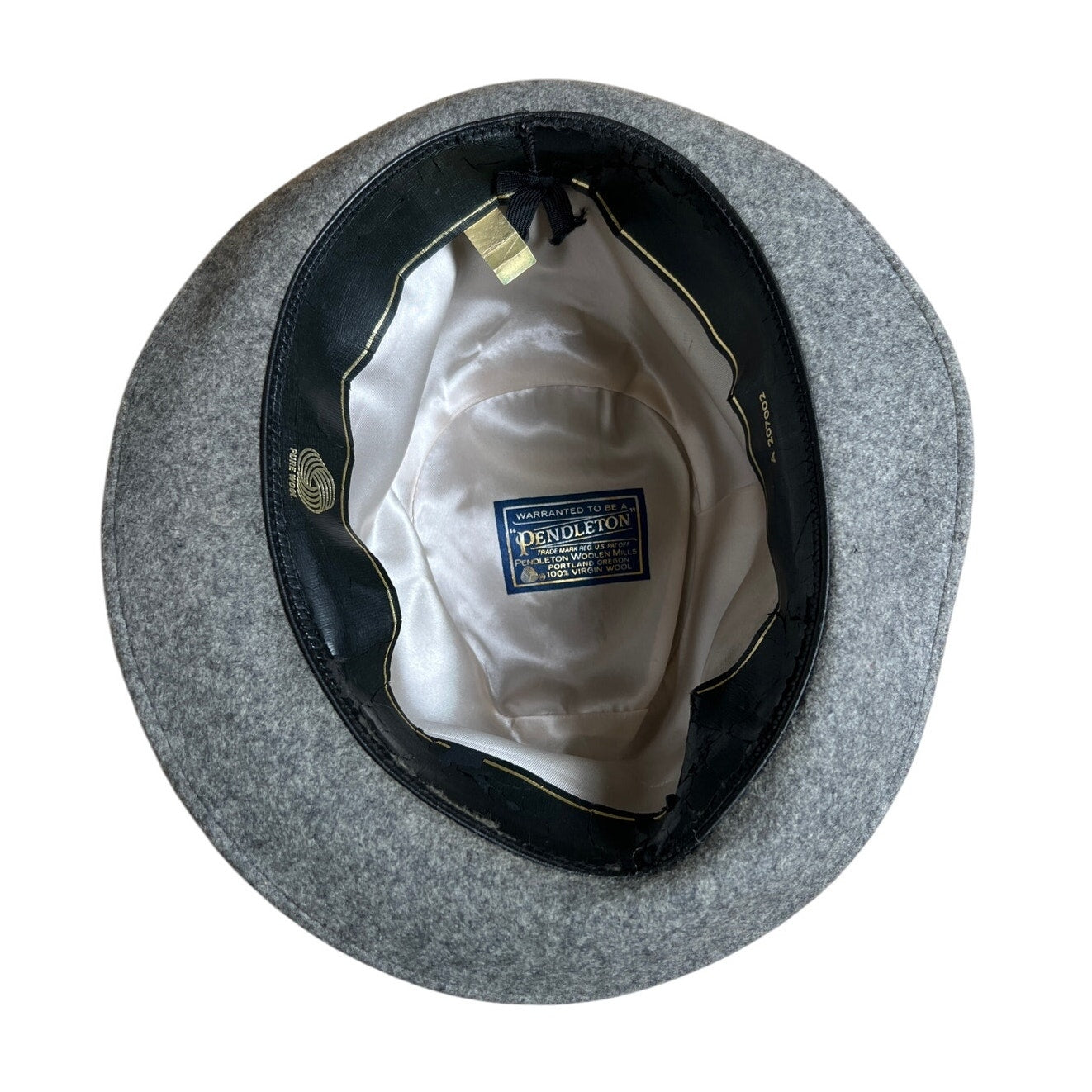 Vintage Pendleton Gray Fedora Wool Hat