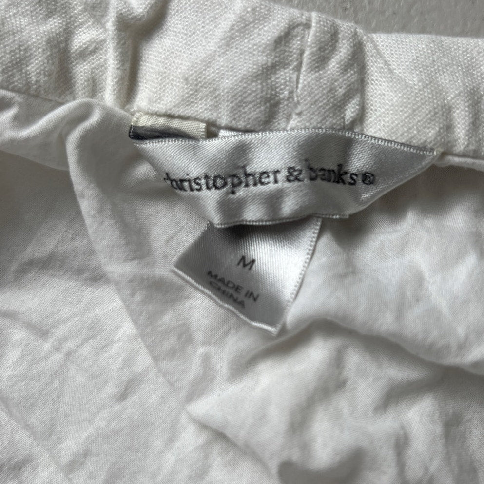 Christopher & Banks White Long Women Skirt Size Medium