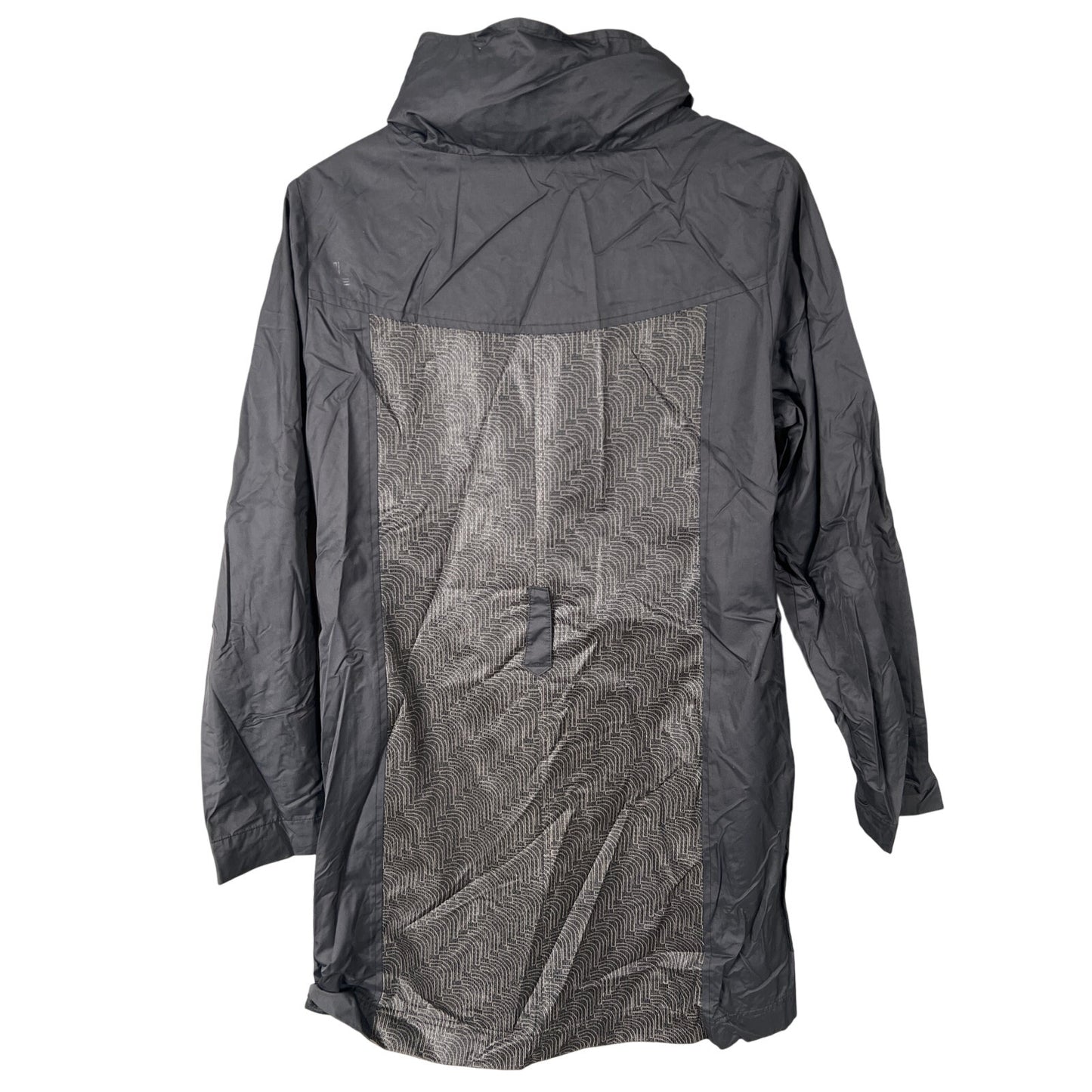 Lole Size Medium 100% Polyester Raincoat Windbreaker Mid-Thigh Lined Coat Jacket