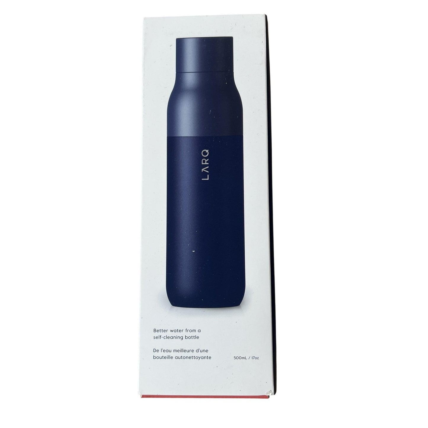 LARQ Water Bottle 17 Fl Oz Blue Stainless Steel Vacuum Insulated Screw-on Lid