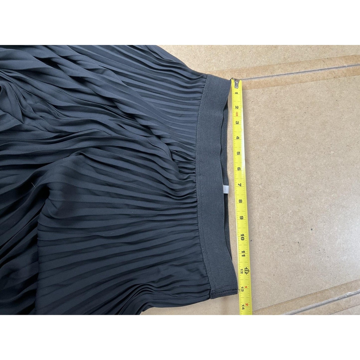 InWear Pants Womens 4 Black Chiffon Pleated Pull On Elastic Waist Relaxed