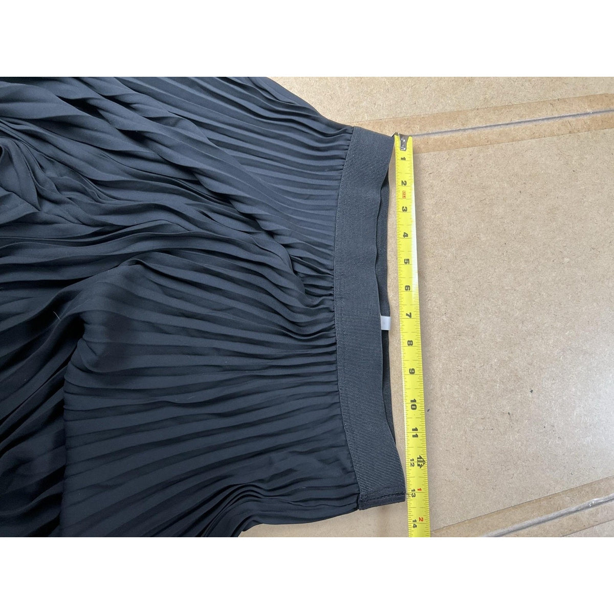 InWear Pants Womens 4 Black Chiffon Pleated Pull On Elastic Waist Relaxed