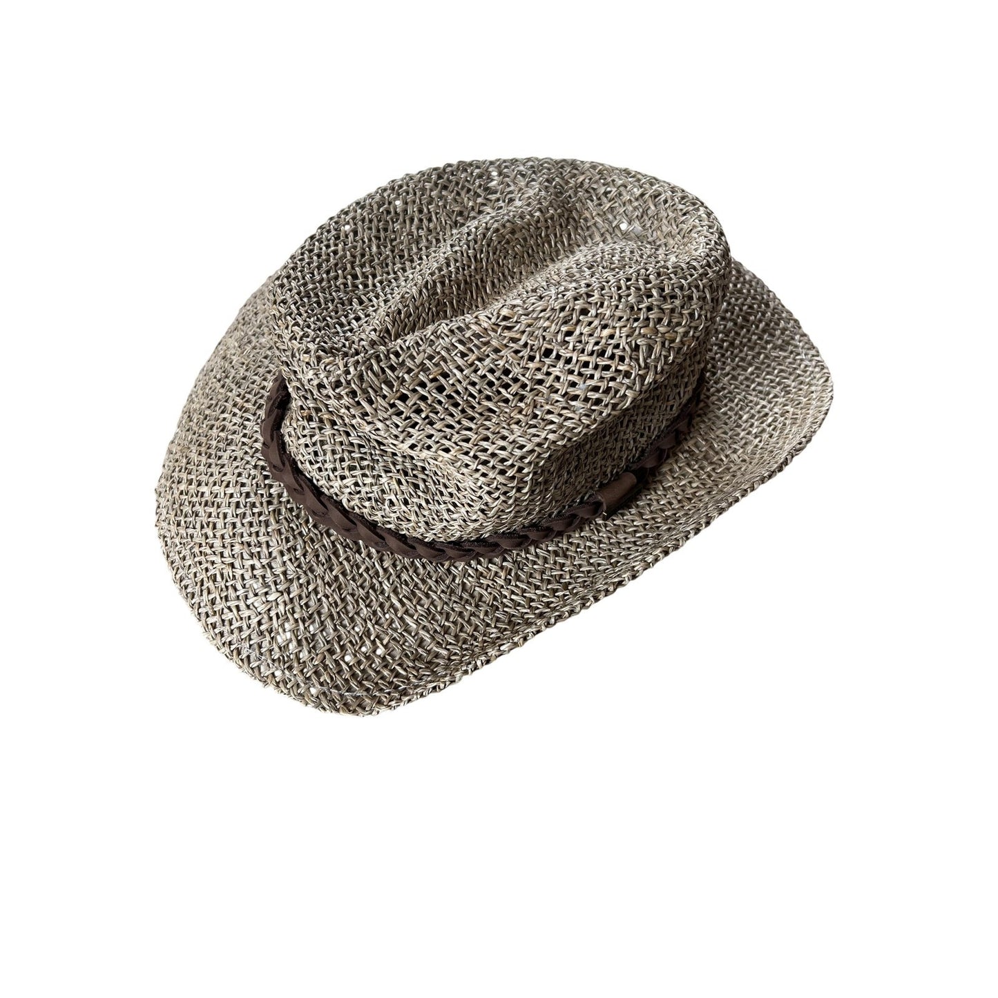 Pendleton Hat Fedora Mens M Beige Straw Lined Breathable Lightweight Summer