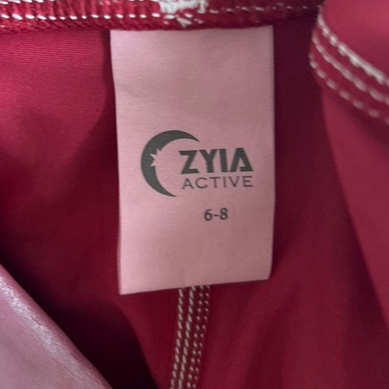 Zyia Active Luxe Pink Metallic leggings Women 6/8
