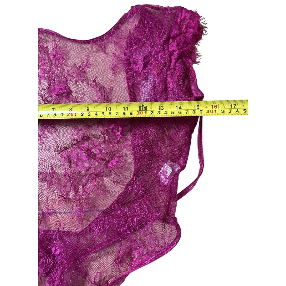 Shirley Of Hollywood Teddy Womens S Pink Lace Sheer One Piece Cap Sleeve Thong