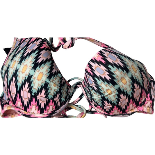Victoria's Secret Multicolor The Getaway Halter Lightly Lined Bikini Top 34B