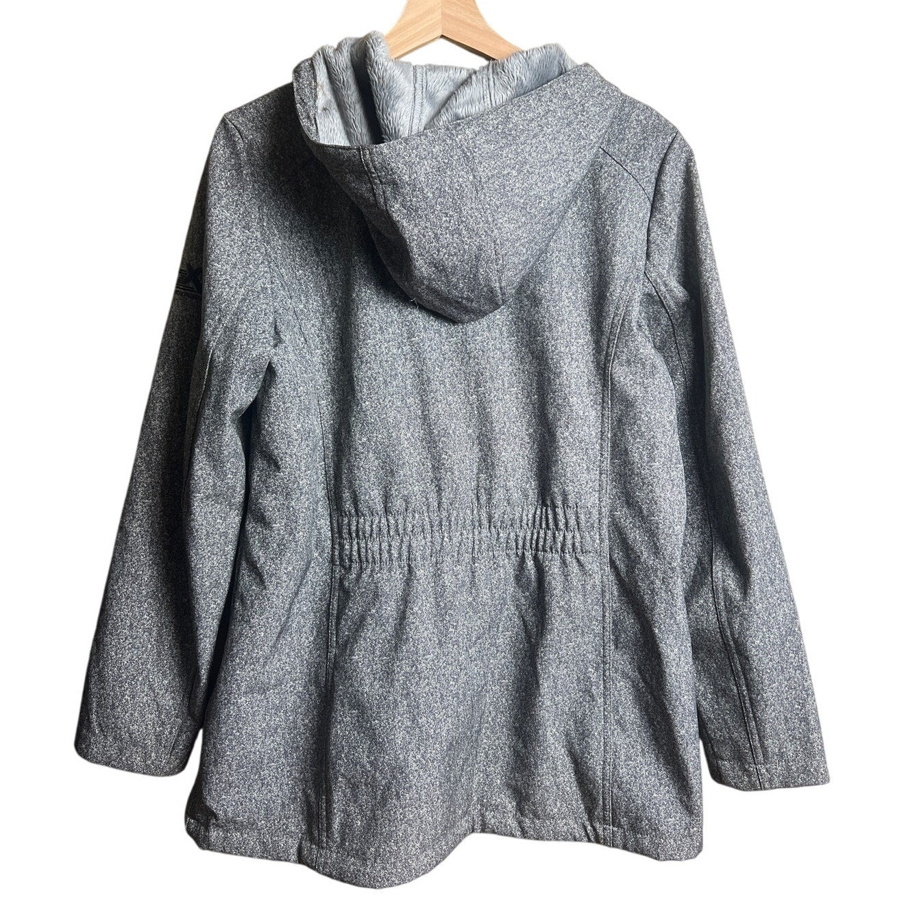 ZeroXposur Large Gray Zip Up Coat Rain Jacket Women's