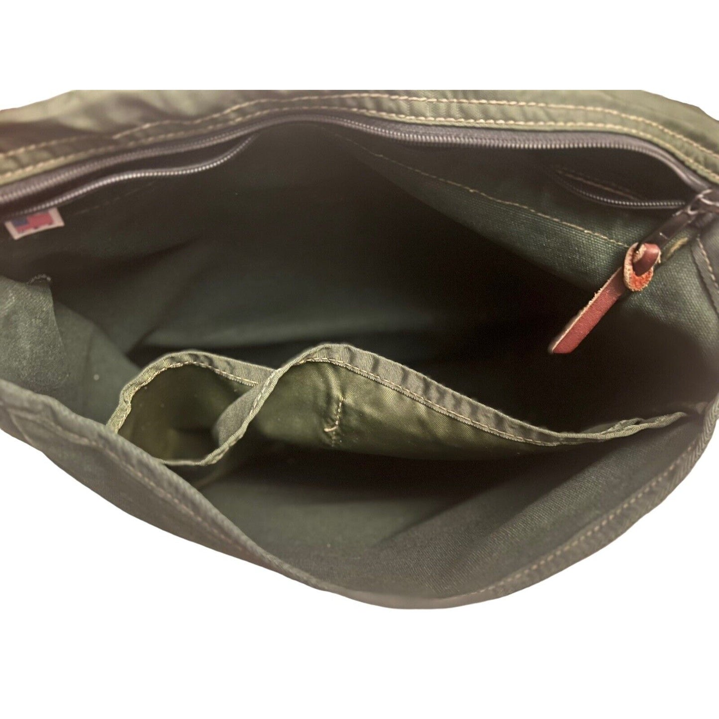 Vintage Wintergreen Outdoor Prod Canvas Leather Messenger Bag Travel Made In USA