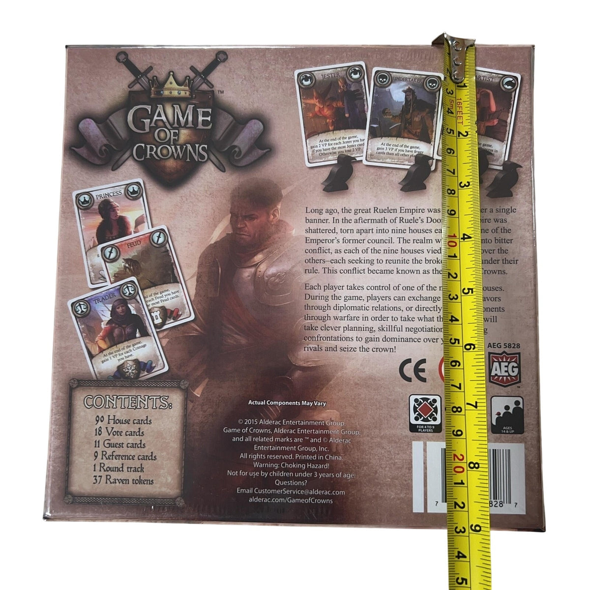 Alderac Entertainment Group Game Of Crowns Strategy Board Game 2015 New Sealed
