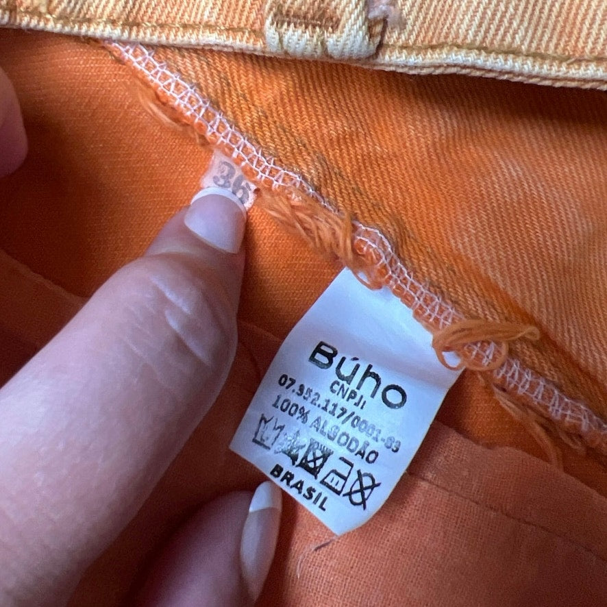 Búho Brasil Orange Women Shorts Size 36