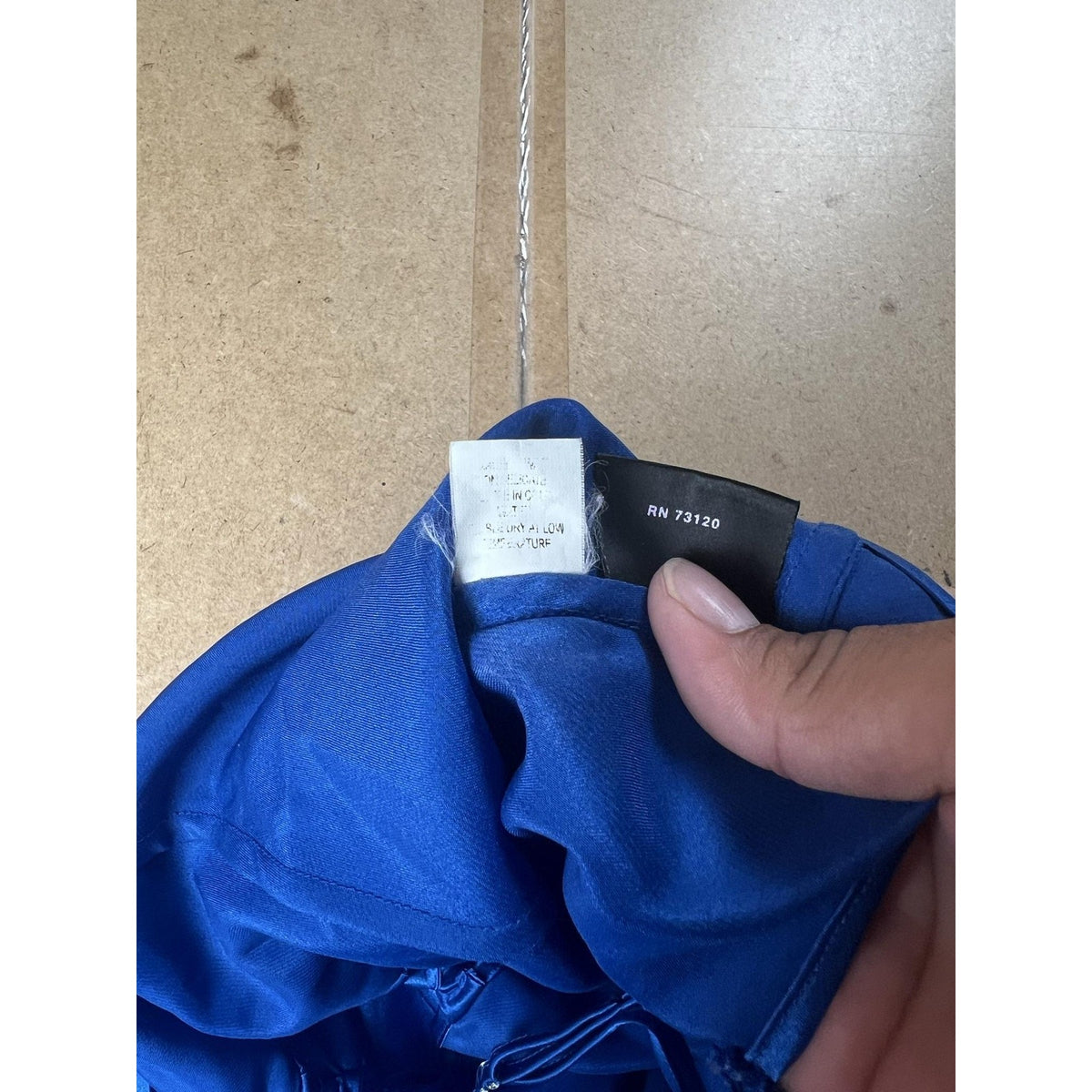 Frederick's Of Hollywood Slip Womens 14 Blue Satin Bow Cutout Nightgown