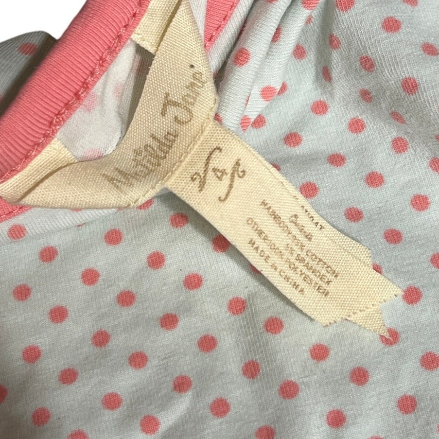 Matilda Jane Size 4 Girls Dress Polka Dot Pink Lace Jump Rope Tunic