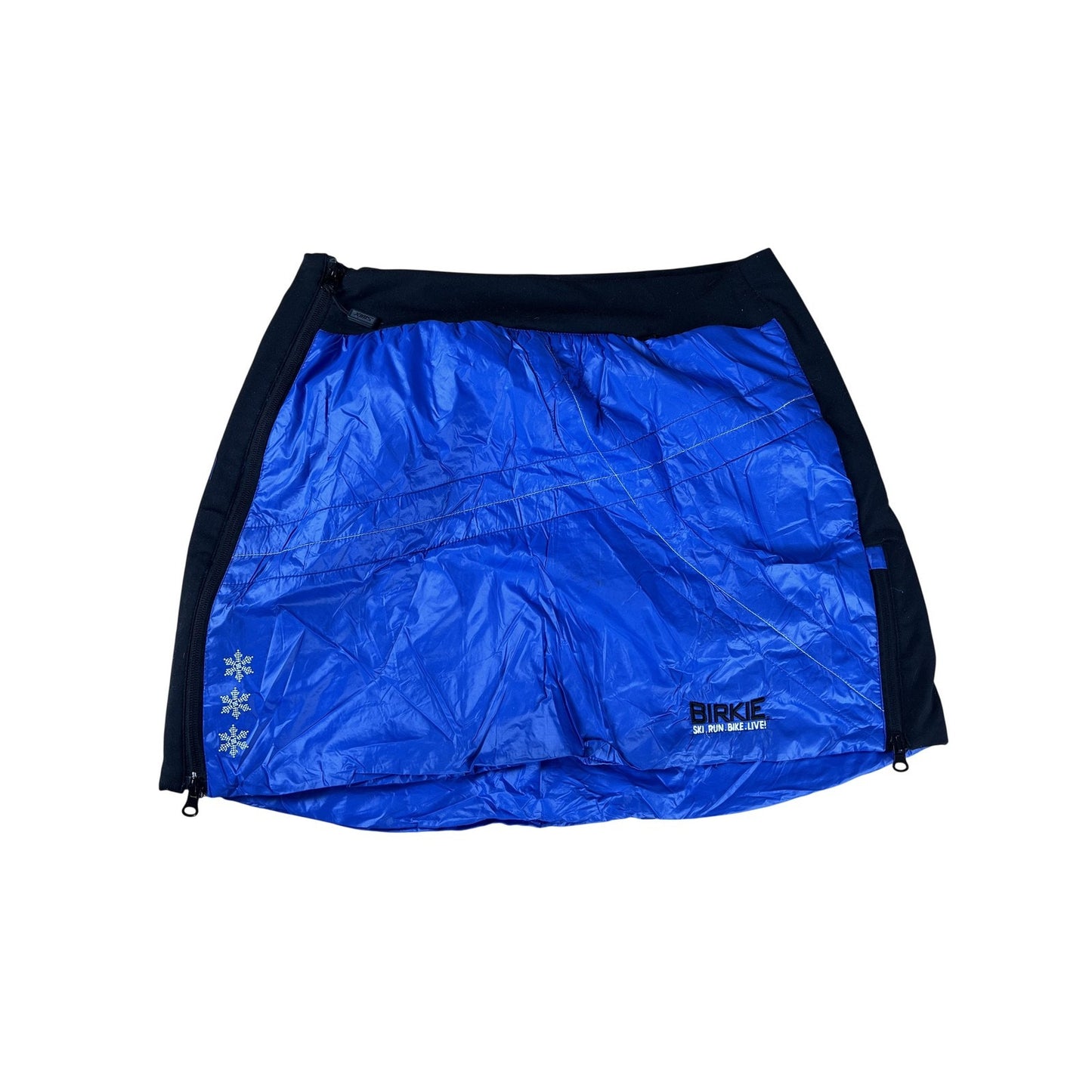 Swix Skirt Womens XL Blue Synthetic Insulated Ski Birkie Zip Side Pockets