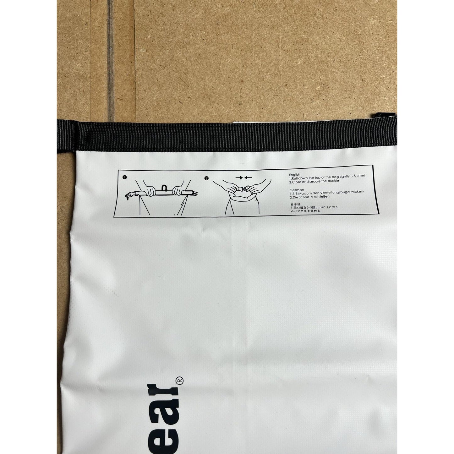 Unigear Dry Bag White Waterproof Roll-Top Air Valve Kayak Camping Boating Gear