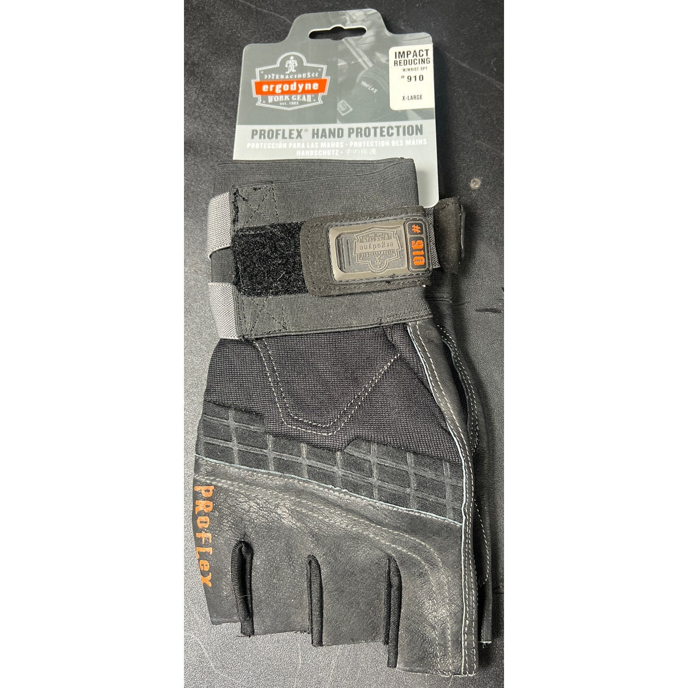 Ergodyne NWT Black Gloves Proflex Hand Protection XL "910 Wrist
