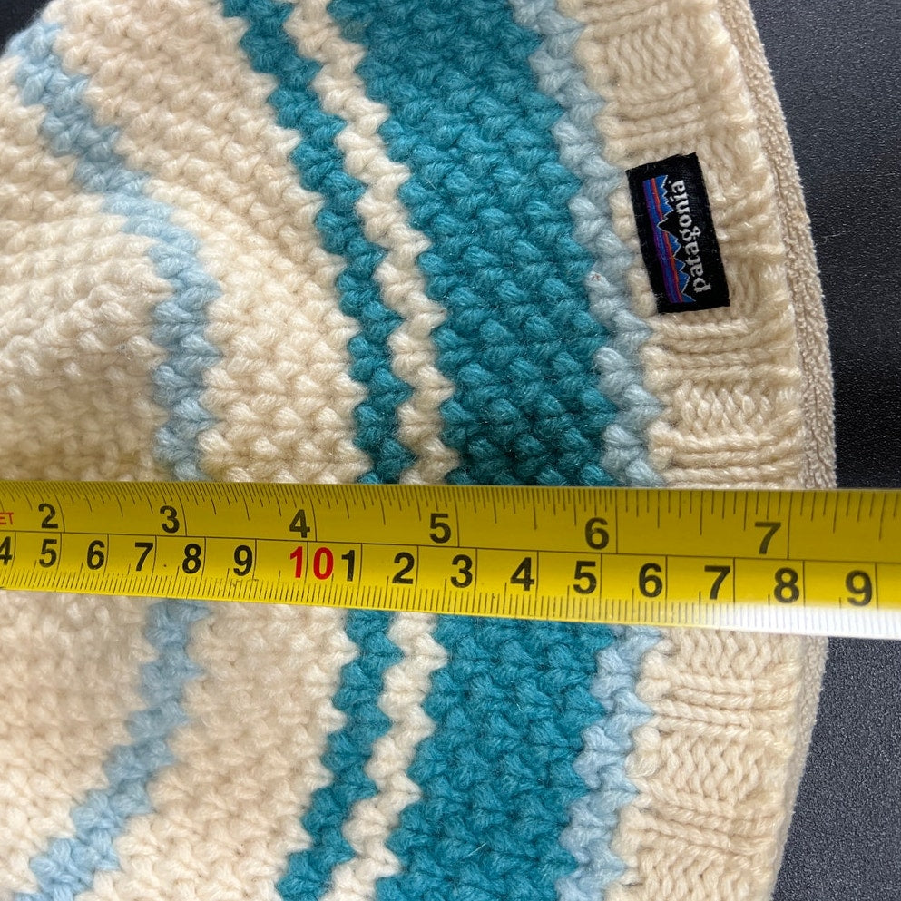 Patagonia Woven Beanie Blue & White Women's One Size