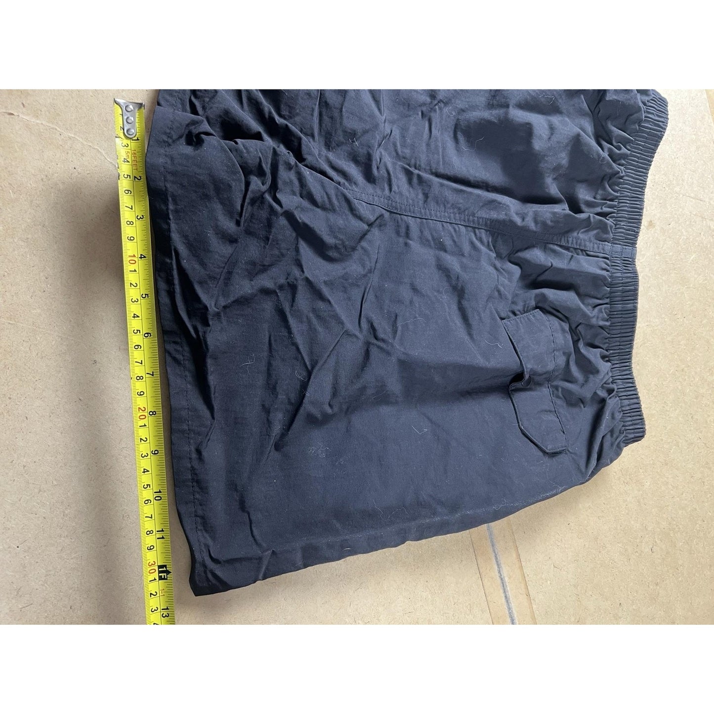 Patagonia Shorts Mens 36 Black Bermuda Nylon Quick Dry Elastic Waist Pockets