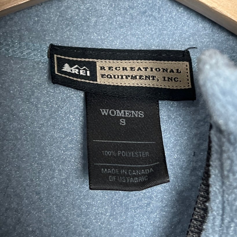 REÍ Small Women’s Blue Vest 100% polyester Fleece Outerwear