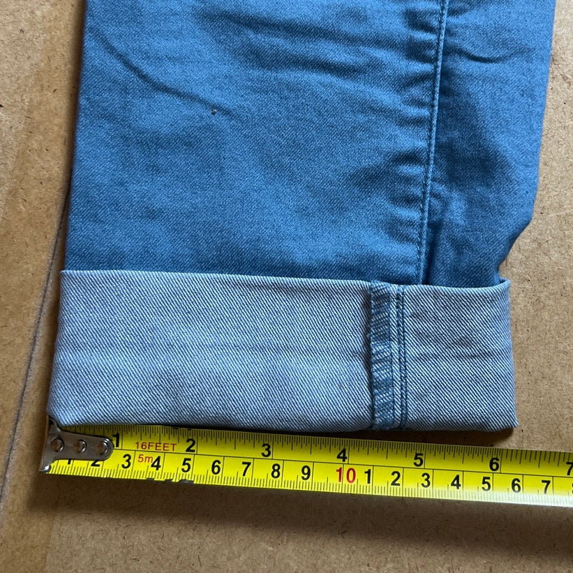 PrAna Cropped Blue Pants Women Size 6/28 Skinny Leg