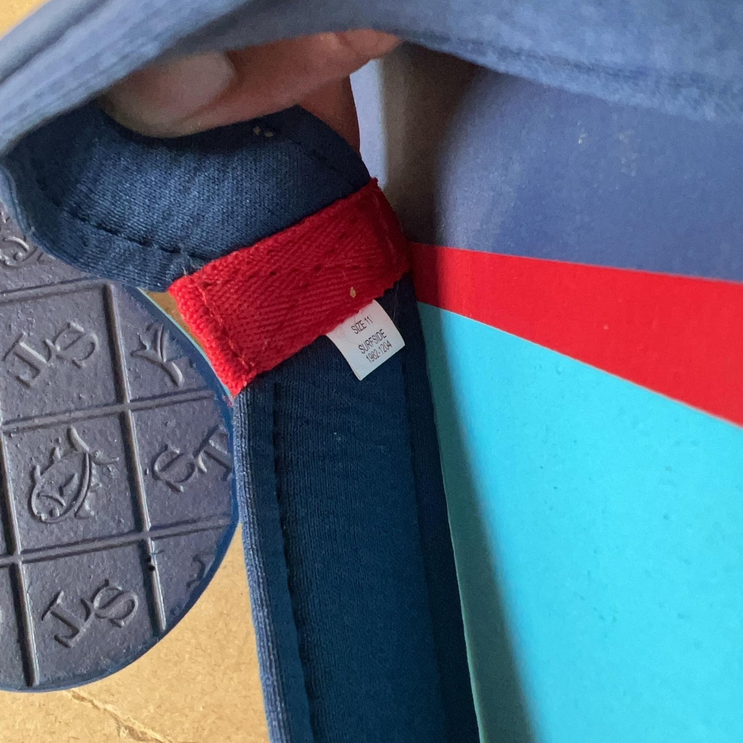 Southern Tide Sandals Mens Size 10.5 Blue Flip Flop Logo Casual Beach Summer