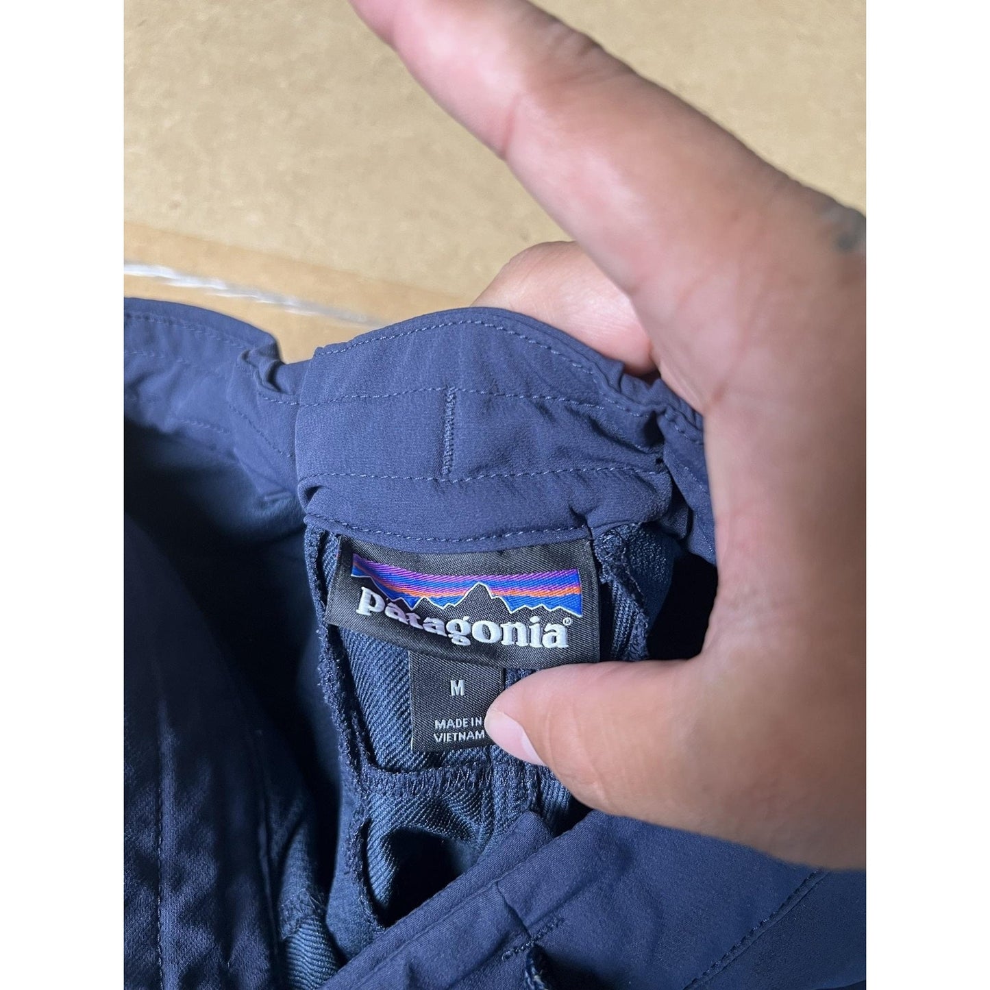 Patagonia Pants Unisex M Blue Jogger Microfiber Elastic Waist Cuffed Pockets