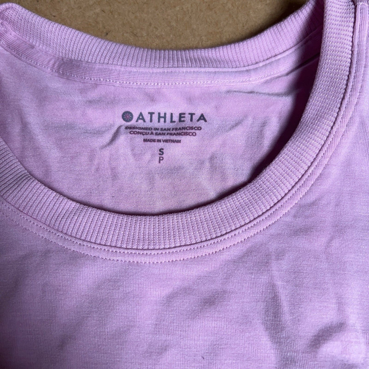 Athleta Tank Womens S Pink With Ease Cinch Tank Moisture Wicking Yoga Activewear