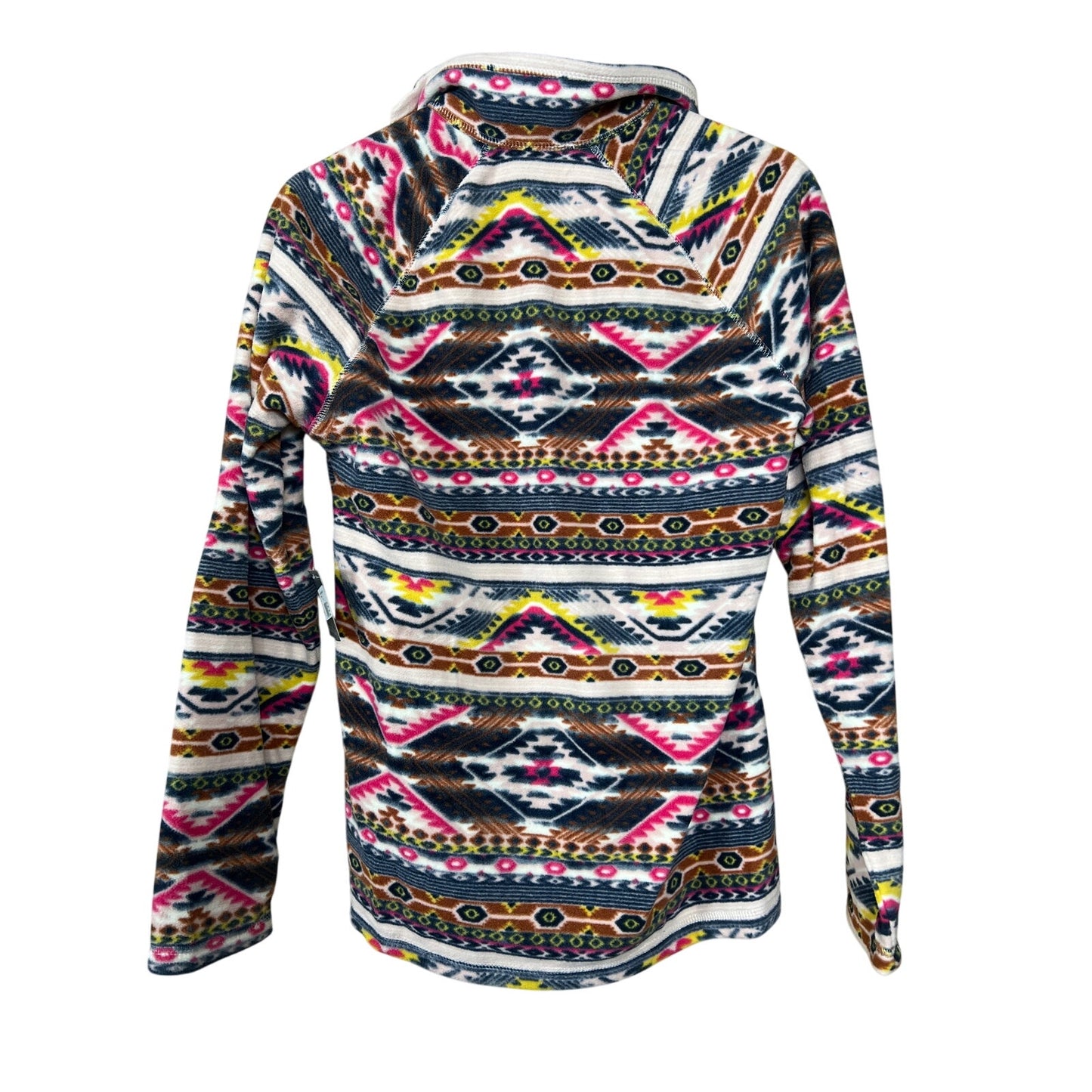 NWT Eddie Bauer Women’s M Southwest Multi-Color Fleece Pullover Quarter Zip