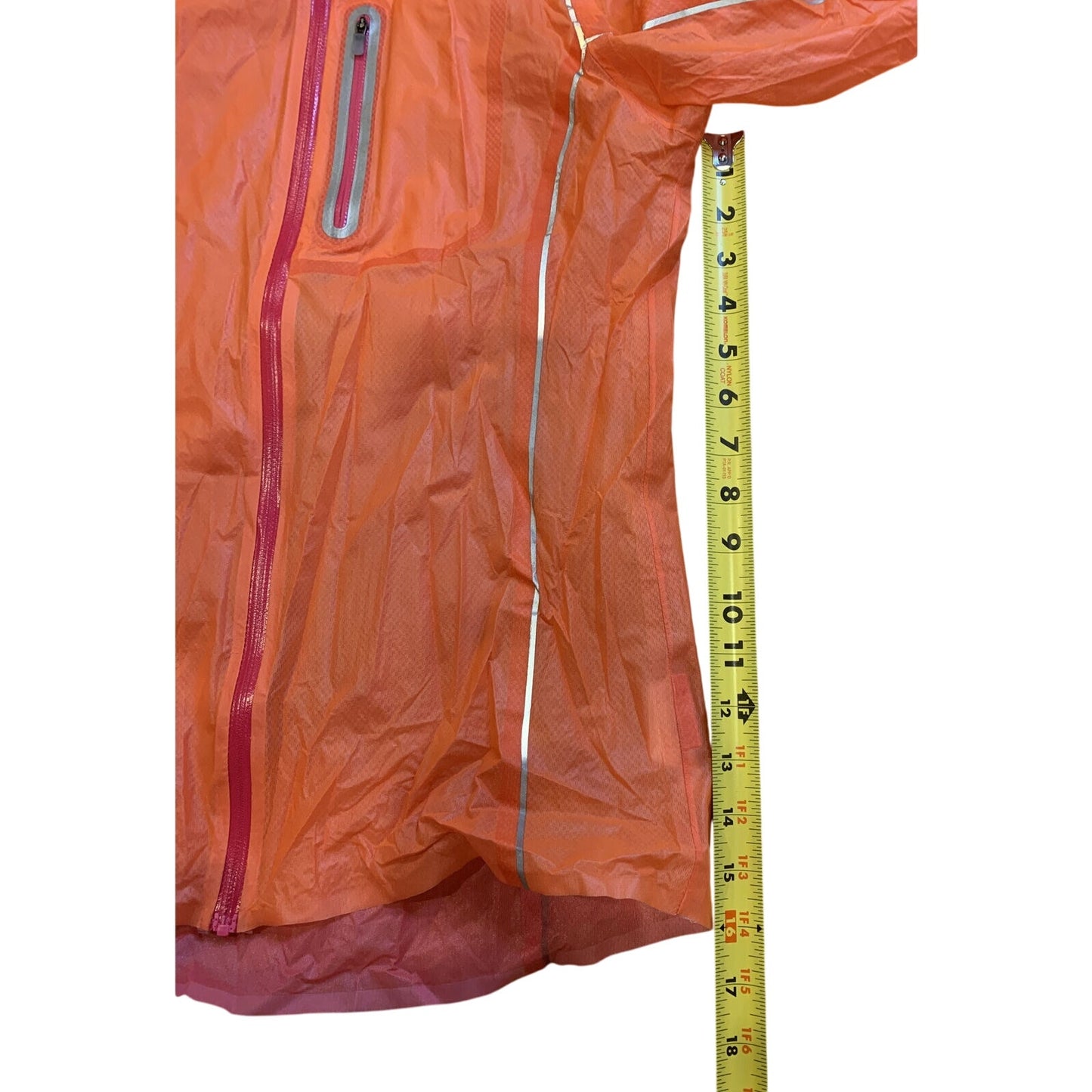 SAUCONY Women’s Orange Pink lightweight Running Windbreaker Jacket XS - EUC