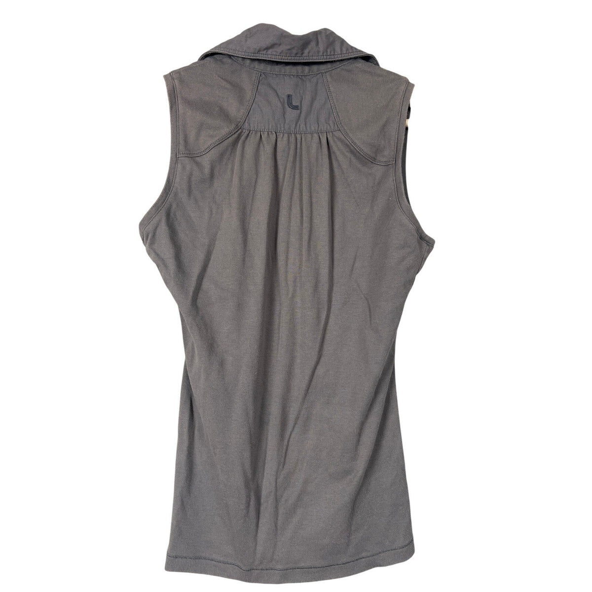 Lole Cross Court Polo Tank In Gray Women's Size Small