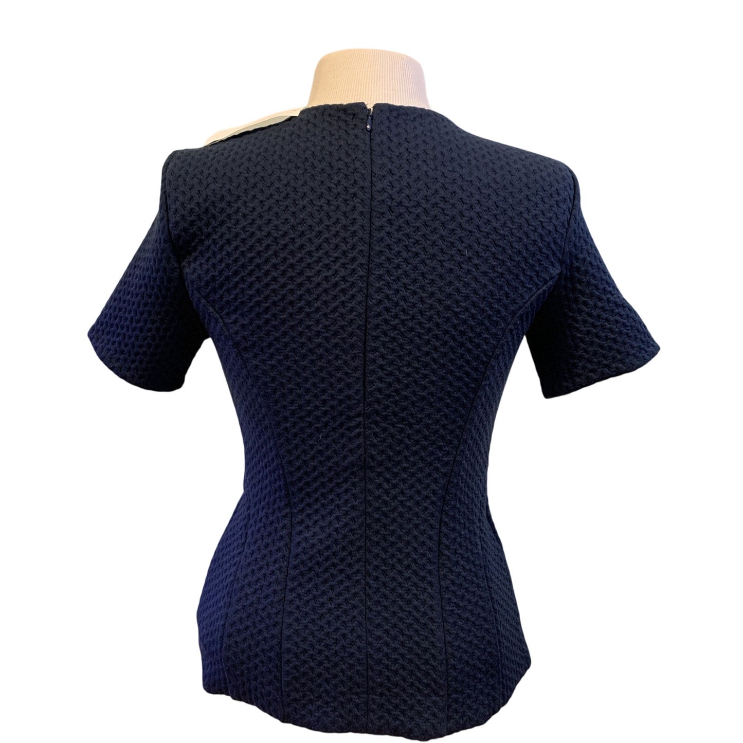 NWT Ann Taylor Blue short sleeve v-neck sweater shirt Size XS