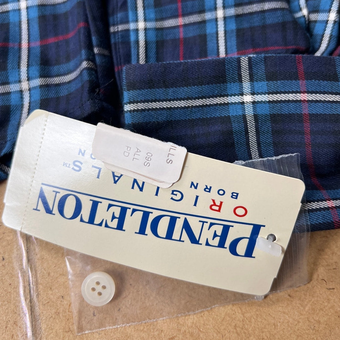 NWT Pendleton Button Up Shirt Womens M Plaid Long Sleeve Cotton with Ruffles