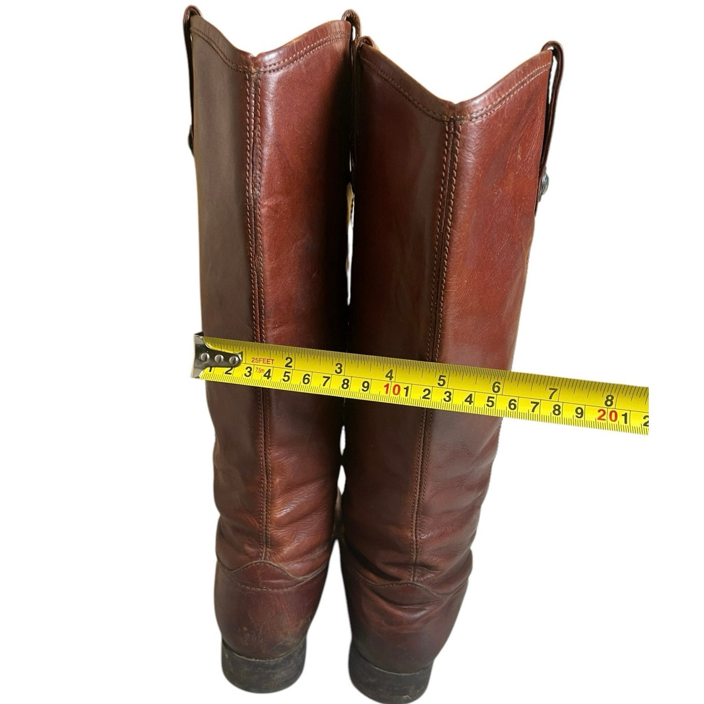 Frye Women Melissa Botton Redwood Riding Boots 6 1/2 Made In Mexico