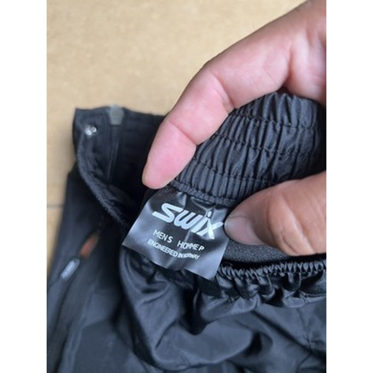 Swix Pants Womens S Black Snow Pants Taffeta Lightweight Elastic Waist Pockets
