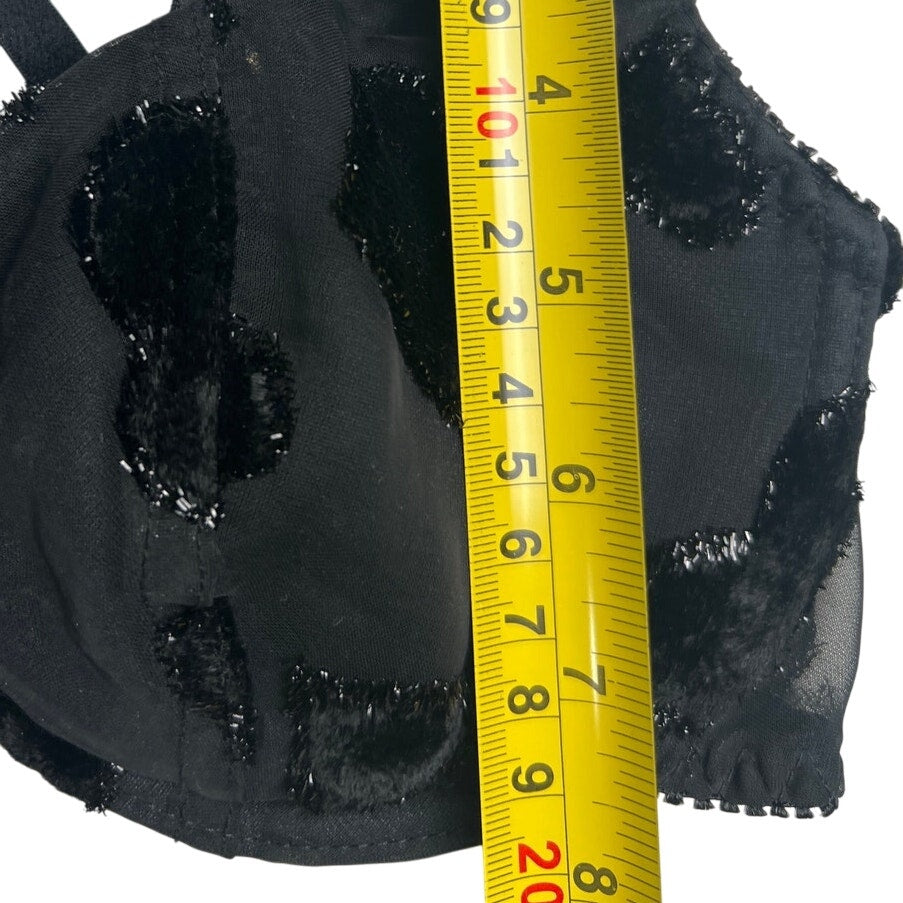 Biatta Black 34C Push Up Bra Adjustable Straps