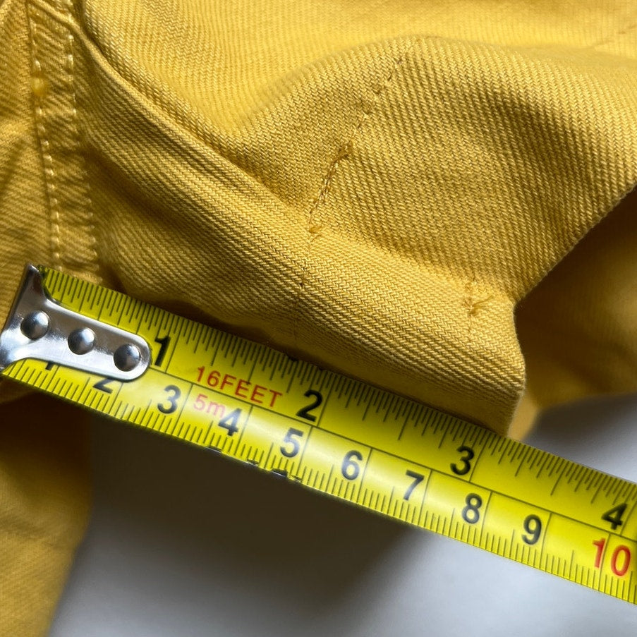 NWT Madewell Women's XS Mustard 100% Cotton Coverall Jumpsuit