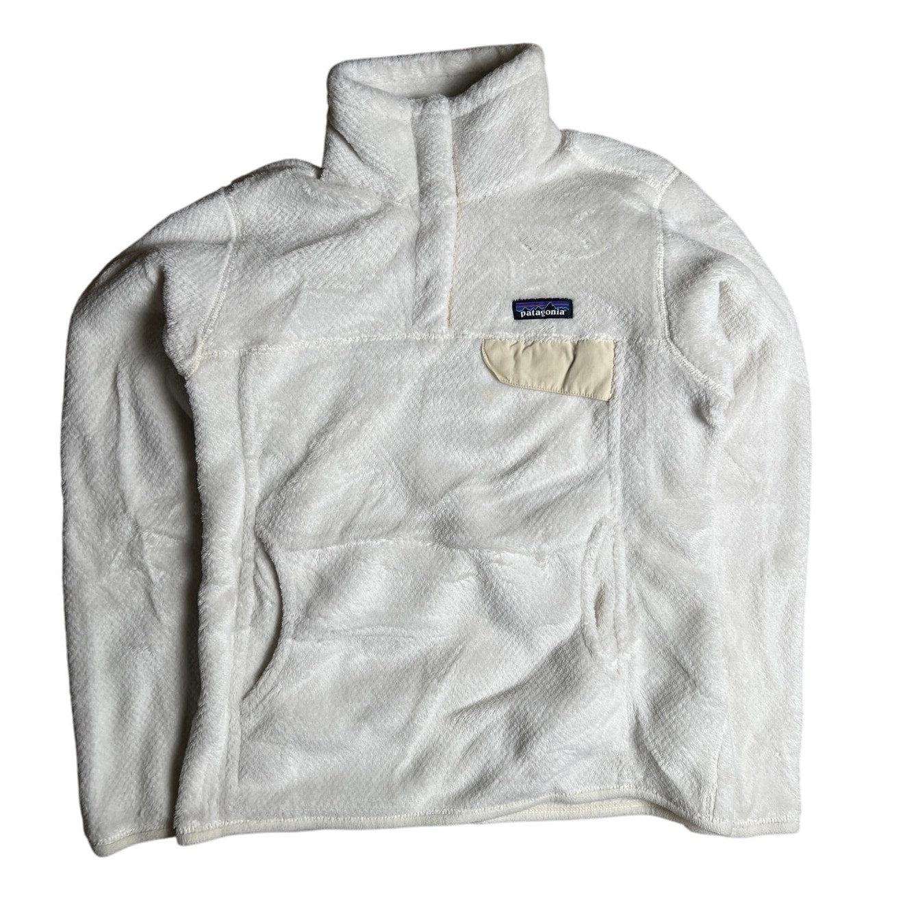 Patagonia Re-Tool Snap-T Fleece Pullover Women's S Off White/Raw Linen Polartec