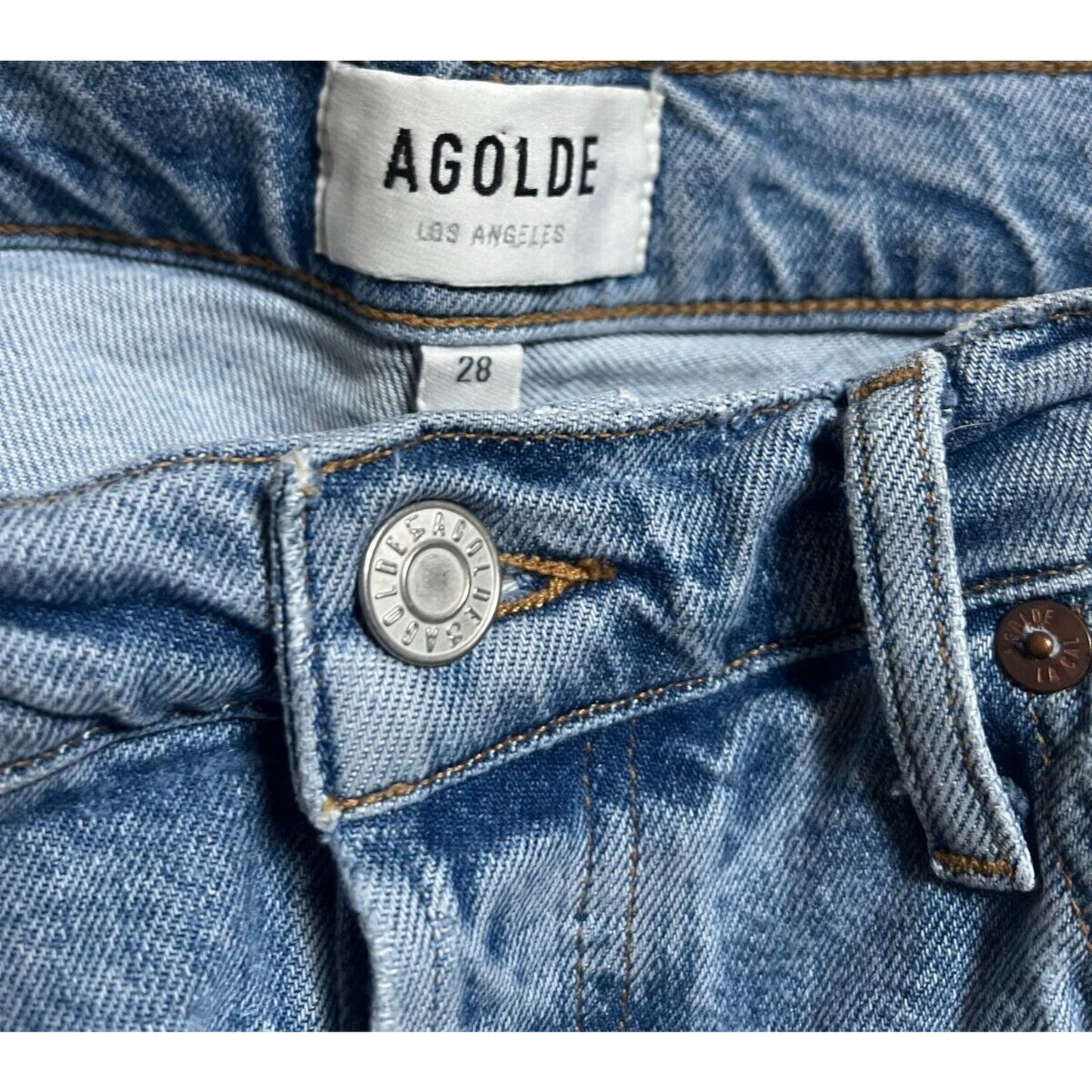 AGOLDE Los Angeles Jeans Size 28 Denim Light Washed