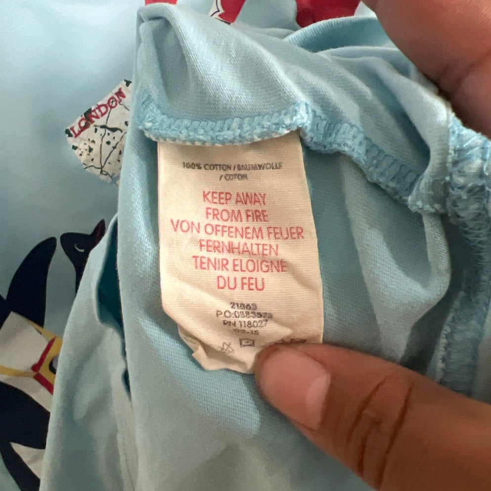 Mini Boden 100% Cotton 9-10Y Graphic Blue T-shirt Toddler